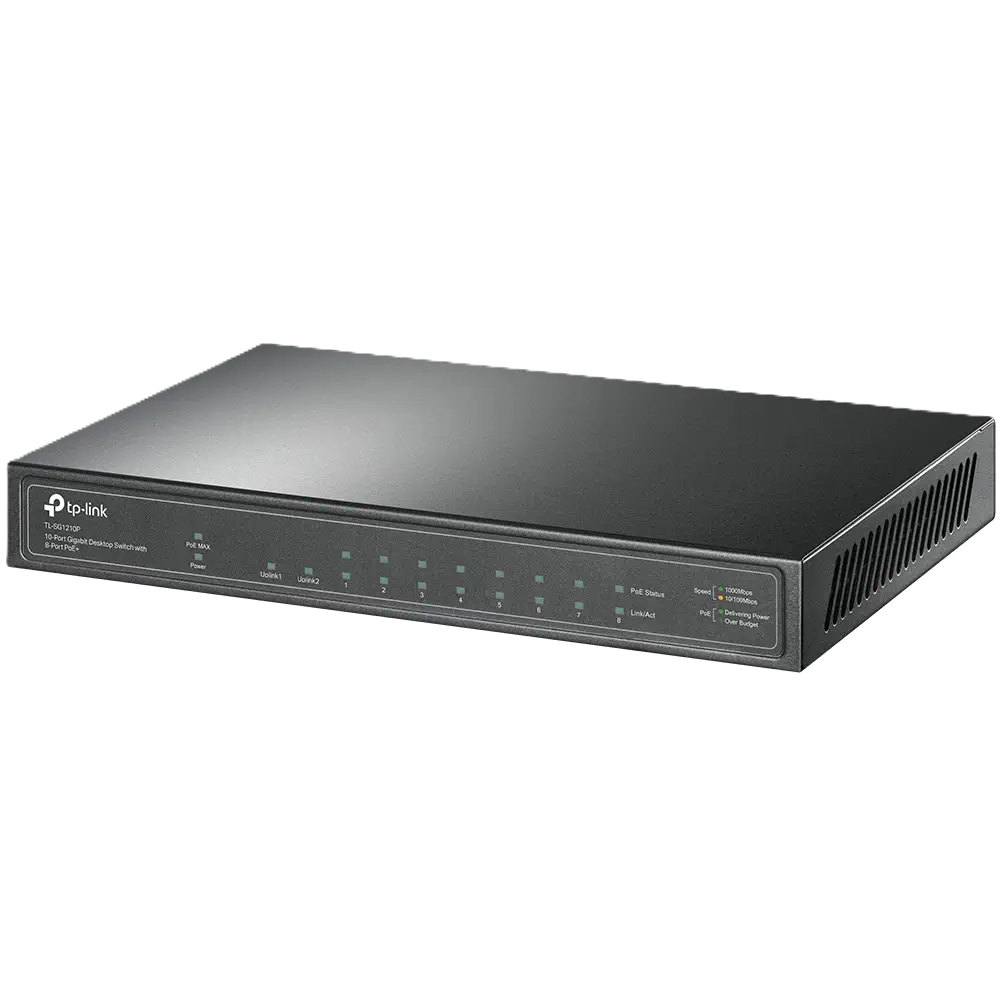 سوئیچ گیگابیتی 10 پورت دسکتاپ و PoE+ تی پی لینک TL-SG1210P - تصویر 3