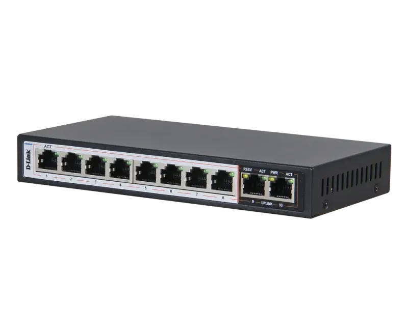سوئیچ شبکه مگابیتی 10 پورت PoE دی لینک مدل DES-F1010P-E - تصویر 3