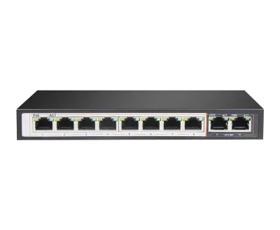 سوئیچ شبکه گیگابیتی 10 پورت PoE دی لینک مدل DGS-F1010P-E