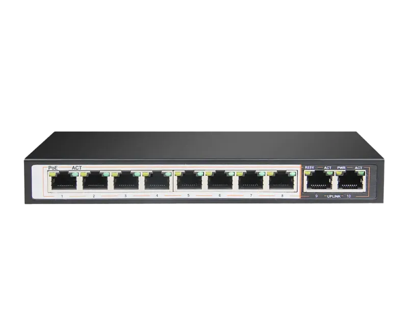سوئیچ شبکه گیگابیتی 10 پورت PoE دی لینک مدل DGS-F1010P-E