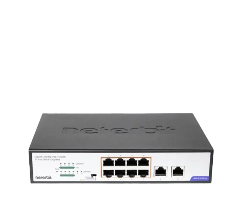 سوئیچ غیرمدیریتی 10 پورت گیگابیتی POE نتربیت NGS-F1010P-A - تصویر 2