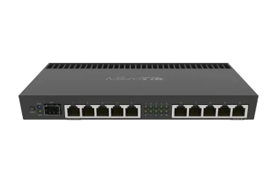 روتر شبکه 10 پورت گیگابیتی میکروتیک RB4011iGS+RM
