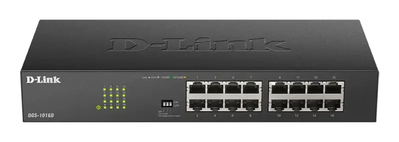 سوئیچ غیرمدیریتی 16 پورت گیگابیتی دی لینک مدل DGS-1016D