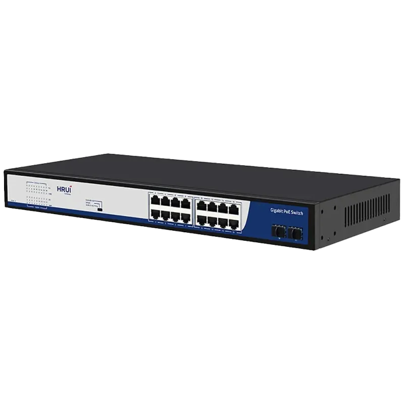 سوئیچ 16 پورت گیگابیتی POE اچ آر یو آی HR901-AFG-162S-300 - تصویر 2
