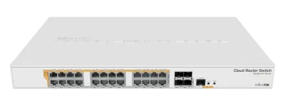 روتر سوئیچ 24 پورت گیگابیتی میکروتیک CRS328-24P-4S+RM
