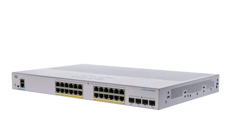 سوئیچ مدیریتی 24 پورت گیگابیتی POE سیسکو CBS350-24P-4G