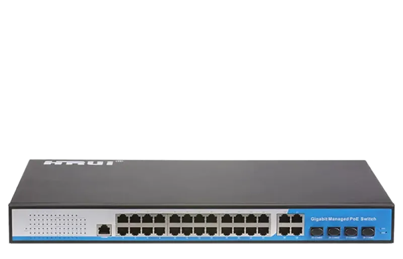 سوئیچ 24 پورت گیگابیتی POE اچ آر یو آی HR-AFGM-2444S-400 - تصویر 2