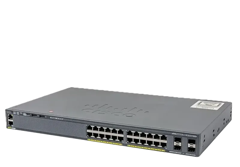 سوئیچ مدیریتی 24 پورت گیگابیتی POE سیسکو WS-C2960X-24PS-L