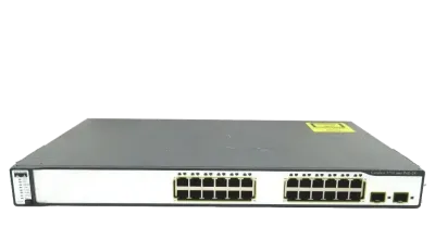 سوئیچ مدیریتی 24 پورت مگابیتی POE سیسکو WS-C3750-24PS-S