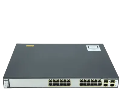 سوئیچ مدیریتی 24 پورت گیگابیتی POE سیسکو WS-C3750G-24PS-S