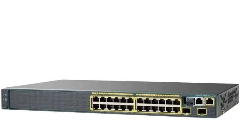 سوئیچ مدیریتی 24 پورت گیگابیتی سیسکو مدل WS-C2960S-24TS-S