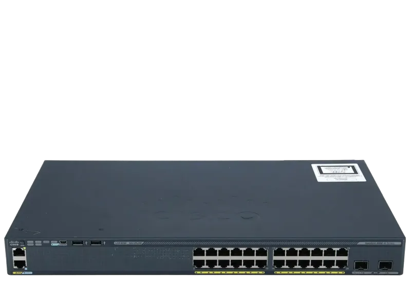 سوئیچ مدیریتی 24 پورت گیگابیتی سیسکو مدل WS-C2960X-24TD-L