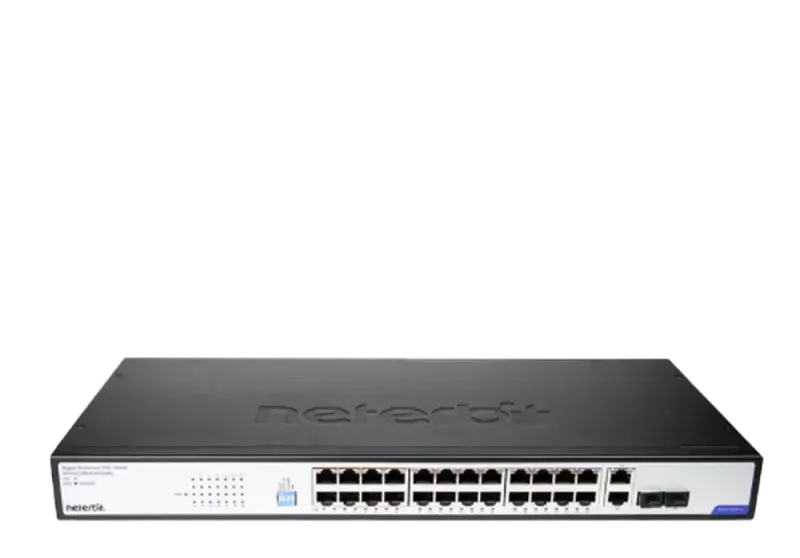 سوئیچ غیرمدیریتی 28 پورت گیگابیتی POE نتربیت NGS-F1028P-A