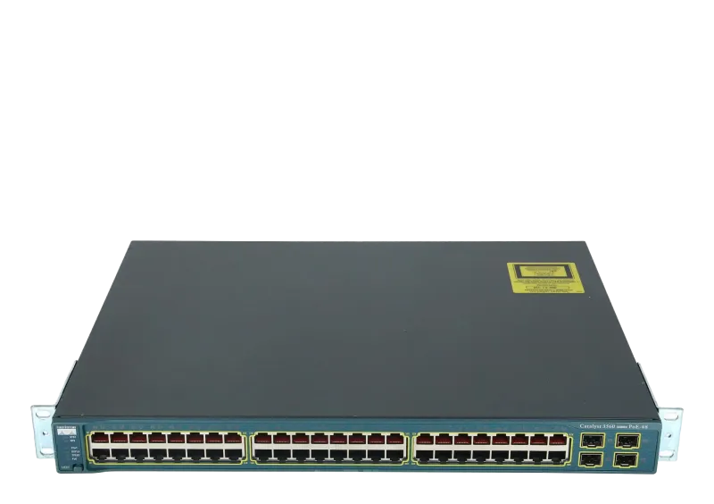 سوئیچ مدیریتی 48 پورت مگابیتی POE سیسکو WS-C3560-48PS-S - تصویر 3
