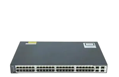 سوئیچ مدیریتی 48 پورت مگابیتی POE سیسکو مدلWS-C3750V2-48PS-S