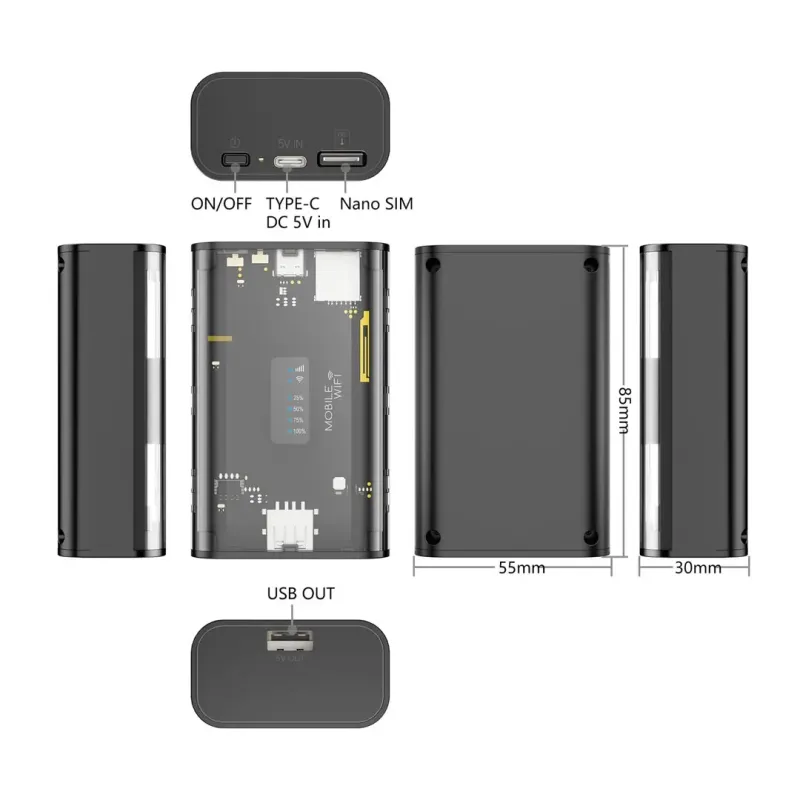 مودم قابل حمل 4G/LTE و Cat4 نزتک NZT-99G - تصویر 4