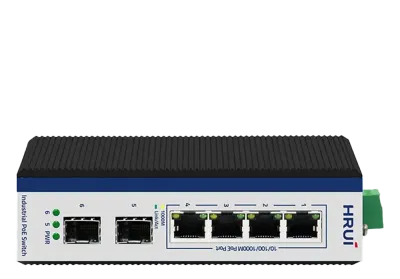 سوئیچ صنعتی 4 پورت گیگابیتی POE اچ آر یو آی HR600-AFG-42S