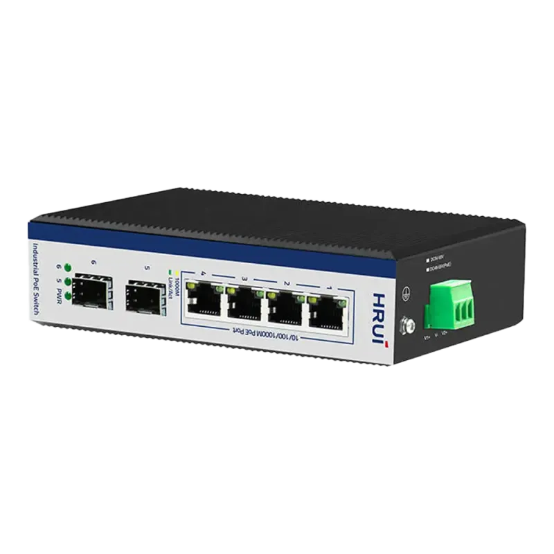 سوئیچ صنعتی 4 پورت گیگابیتی POE اچ آر یو آی HR600-AFG-42S - تصویر 2
