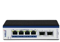 سوئیچ صنعتی 4 پورت گیگابیتی POE اچ آر یو آی HR600-AFGM-42S