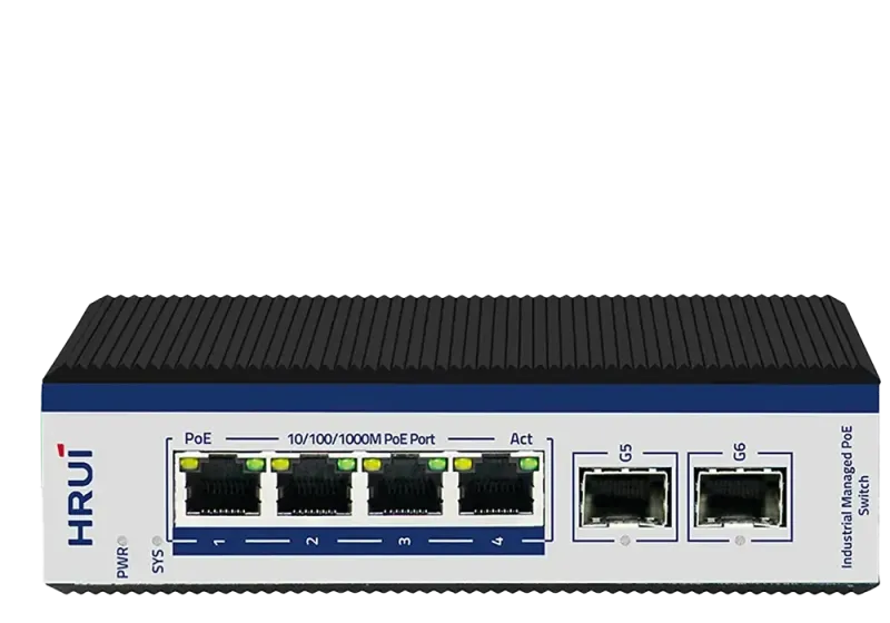 سوئیچ صنعتی 4 پورت گیگابیتی POE اچ آر یو آی HR600-AFGM-42S - تصویر 2