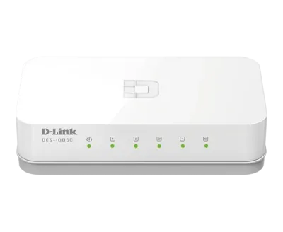 سوئیچ غیرمدیریتی 5 پورت مگابیتی دی لینک مدل DES-1005C