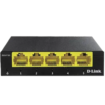 سوئیچ گیگابیتی دسکتاپ 5 پورت دی لینک مدل DGS-F105