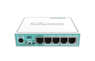 روتر شبکه 5 پورت گیگابیتی میکروتیک مدل hEX