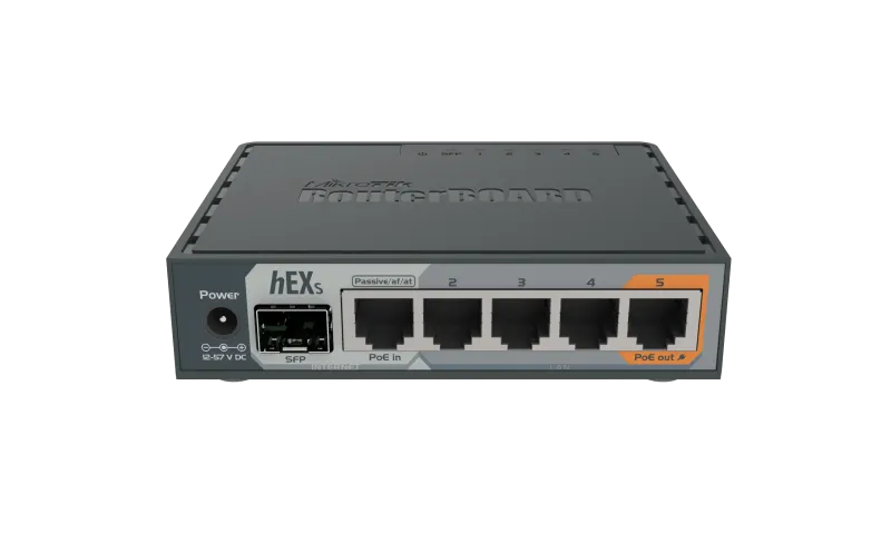 روتر شبکه 5 پورت گیگابیتی میکروتیک مدل hEX S