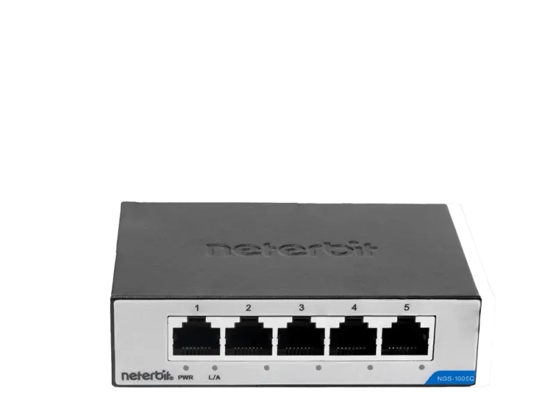 سوئیچ غیرمدیریتی 5 پورت گیگابیتی نتربیت مدل NGS-1005C