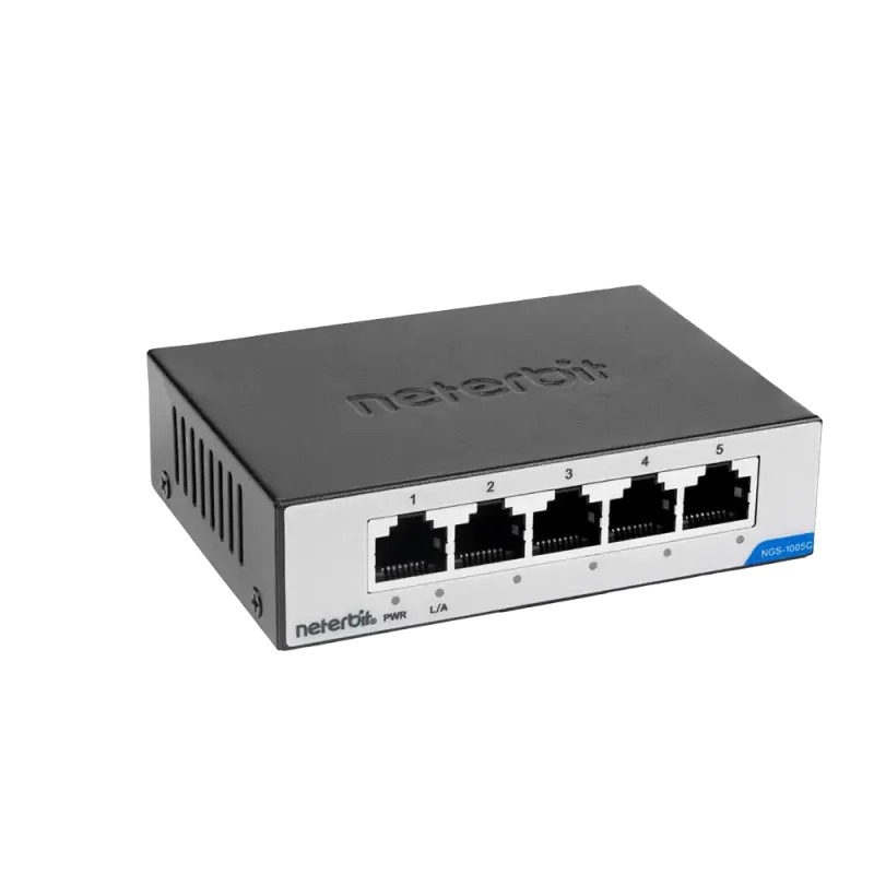سوئیچ غیرمدیریتی 5 پورت گیگابیتی نتربیت مدل NGS-1005C - تصویر 2
