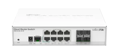 روتر سوئیچ 8 پورت گیگابیتی میکروتیک مدل CRS112-8G-4S-IN