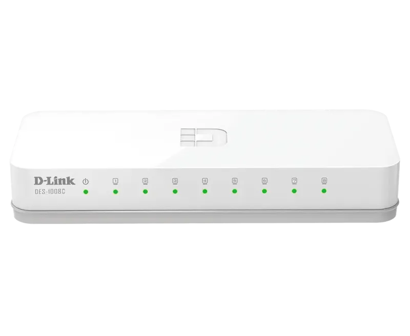 سوئیچ غیرمدیریتی 8 پورت مگابیتی دی لینک مدل DES-1008C