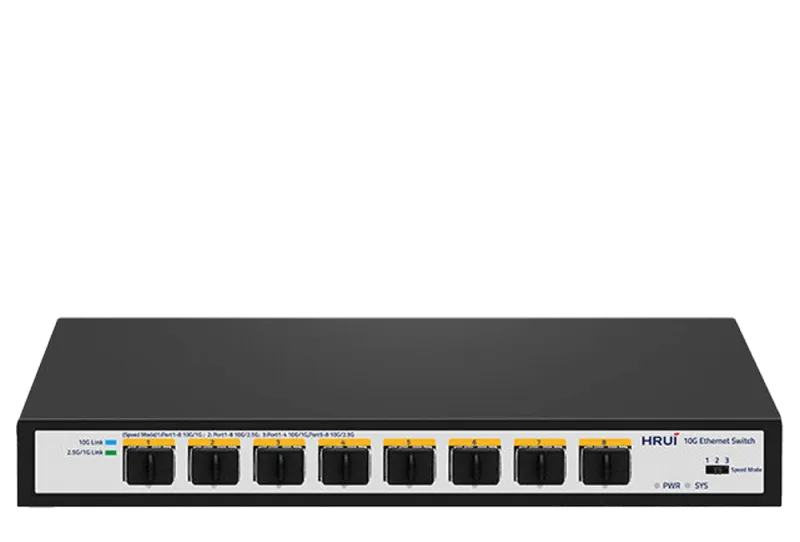 سوئیچ غیرمدیریتی 8 پورت فیبرنوری اچ آر یو آی HR-SWTG1C8F