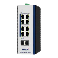 سوئیچ صنعتی 8 پورت گیگابیتی POE اچ آر یو آی HR600-AFGM-82S - تصویر 3