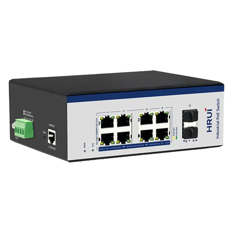 سوئیچ صنعتی 8 پورت گیگابیتی POE اچ آر یو آی HR600-AFGM-82S - تصویر 4