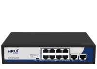 سوئیچ غیرمدیریتی 8 پورت مگابیتی POE اچ آر یو آیHR900-AF-82GN - تصویر 3