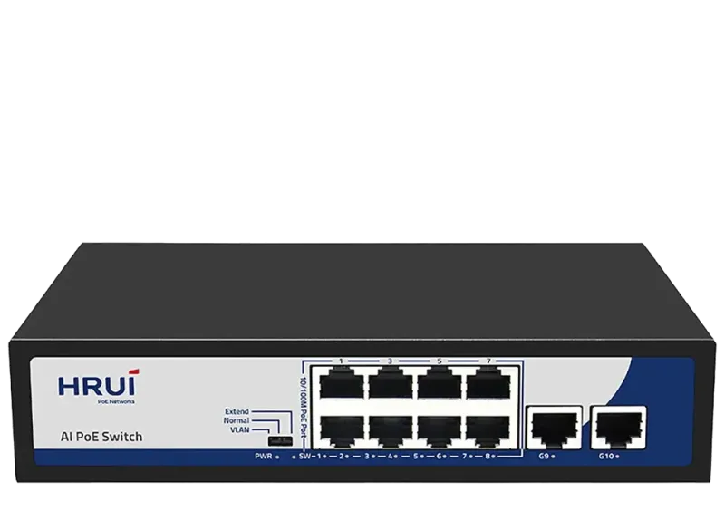 سوئیچ غیرمدیریتی 8 پورت مگابیتی POE اچ آر یو آیHR900-AF-82GN - تصویر 3