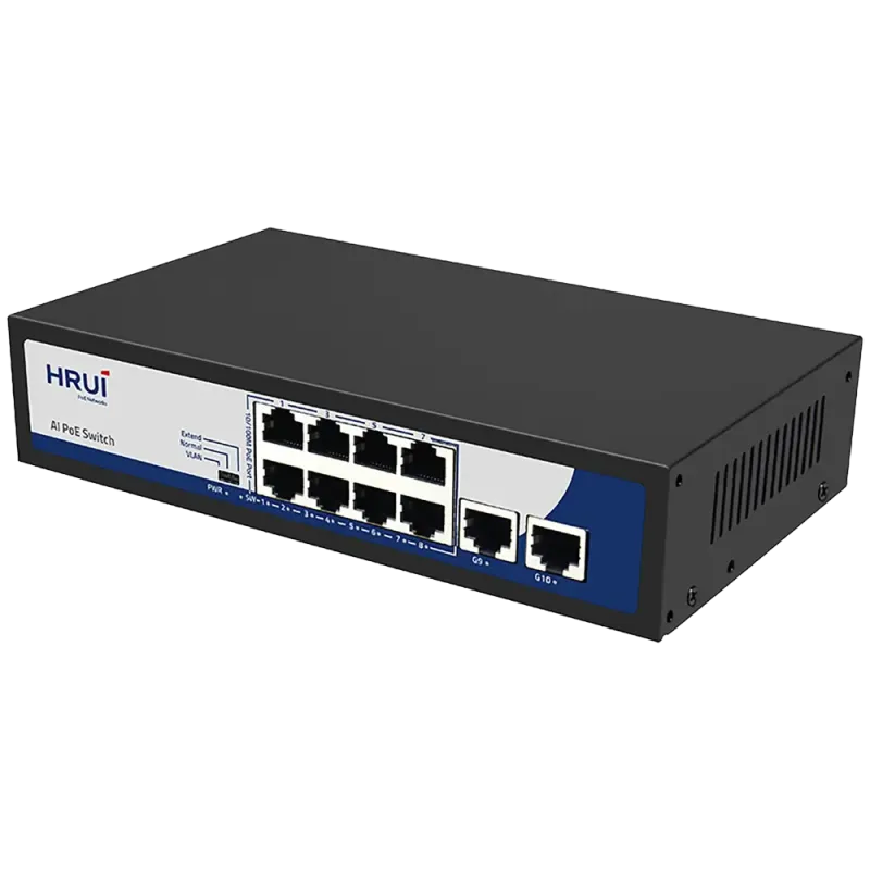 سوئیچ غیرمدیریتی 8 پورت مگابیتی POE اچ آر یو آیHR900-AF-82GN - تصویر 2