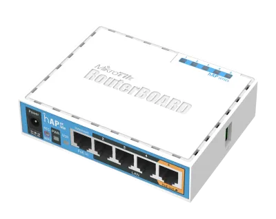 روتر و اکسس پوینت دوباند و AC750 میکروتیک hAP ac lite