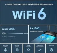 مودم روتر ADSL2+ / VDSL بی‌سیم تی پی لینک مدل Archer VX1800v - تصویر 4