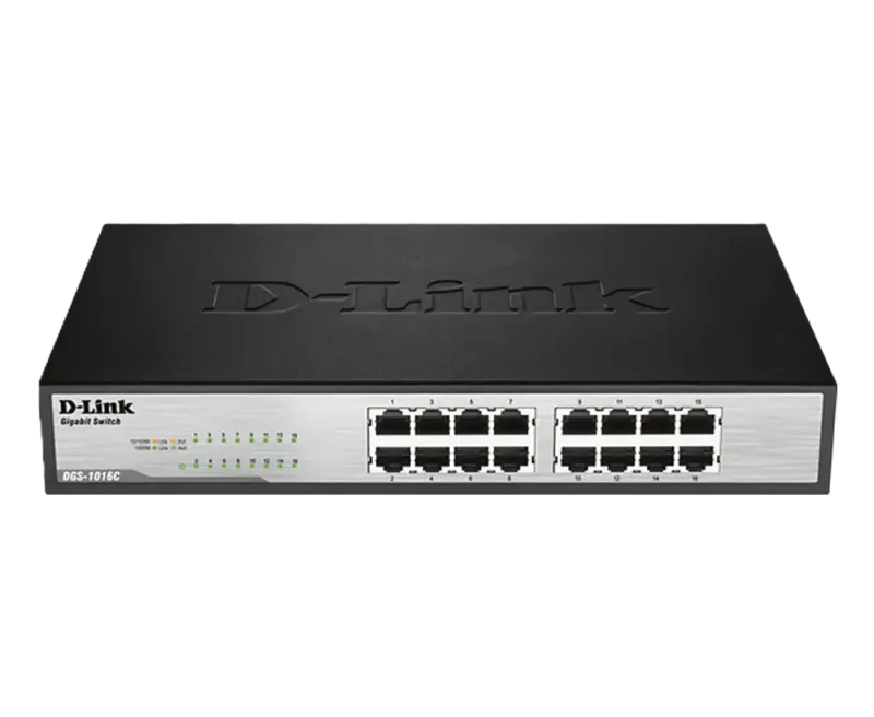 سوئیچ غیرمدیریتی 16 پورت گیگابیتی دی لینک مدل DGS-1016C