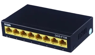 سوئیچ گیگابیتی دسکتاپ 8 پورت دی لینک مدل DGS-F108