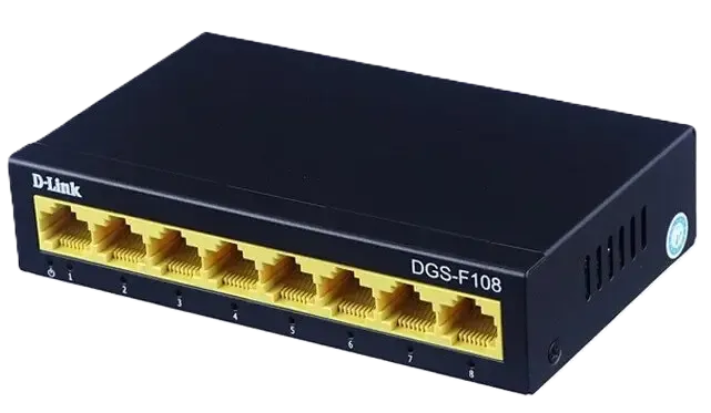 سوئیچ گیگابیتی دسکتاپ 8 پورت دی لینک مدل DGS-F108