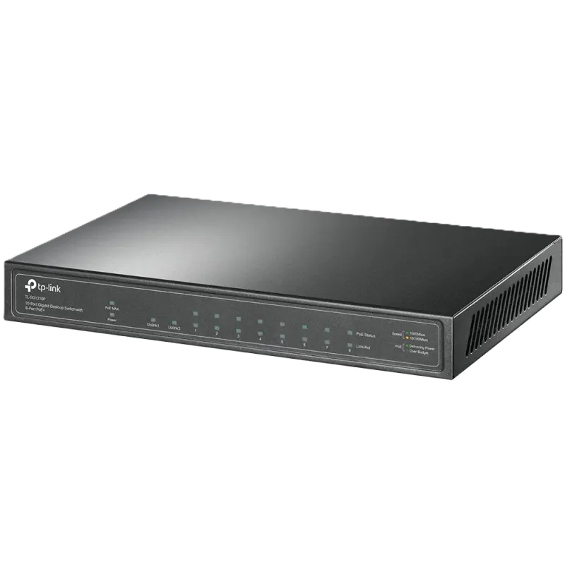 سوئیچ گیگابیتی 10 پورت دسکتاپ و PoE+ تی پی لینک TL-SG1210P - تصویر 3