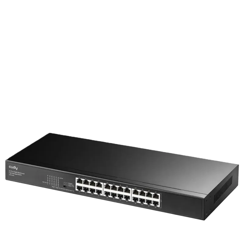 سوئیچ مدیریتی 24 پورت گیگابیتی و رکمونت کودی GS1024E - تصویر 2