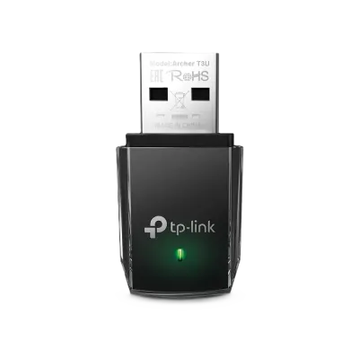 کارت شبکه بیسیم USB دوباند AC1300 تی پی لینک Archer T3U