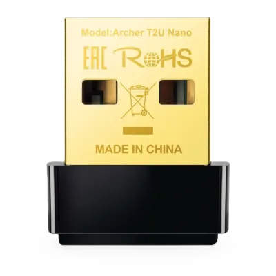 کارت شبکه بیسیم USB دوباند AC600 تی پی لینک Archer T2U Nano