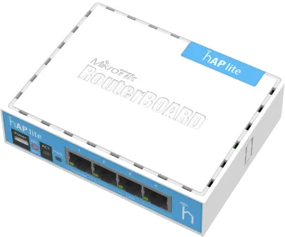 روتر و اکسس پوینت Wi-Fi 4 میکروتیک hAP lite