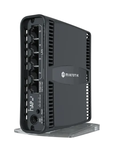 روتر و اکسس پوینت دوباند Wi-Fi 6 و گیگابیتی میکروتیک hAP ax2