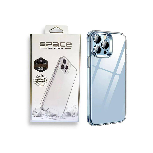 قاب پشت طلق دور ژله ای ایفون 16 پرومکس مدل Space Collection